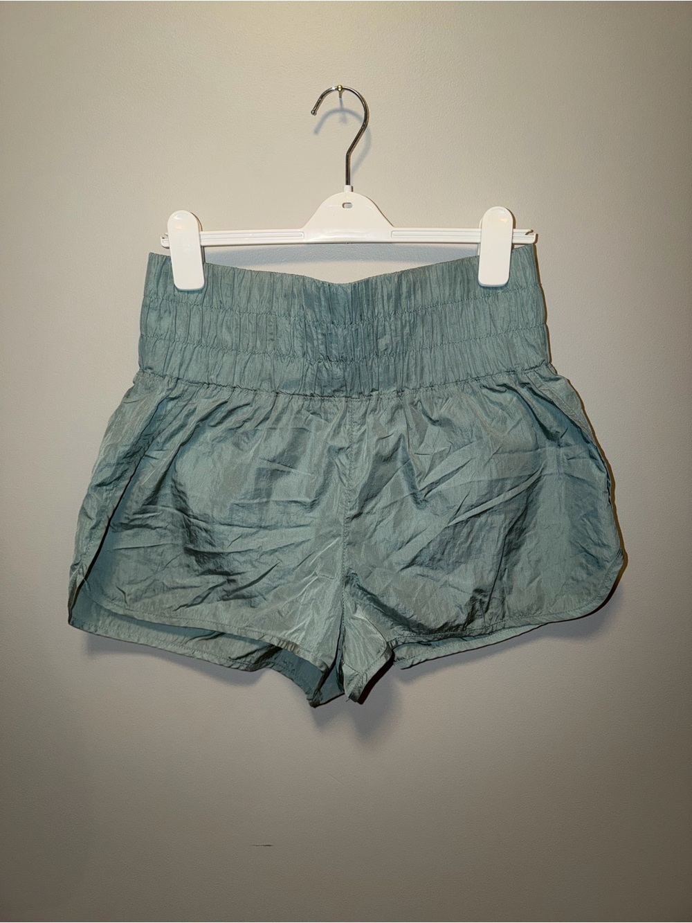 FP Movement by Free People Sage Green High-Waist Athletic Shorts